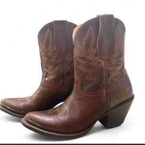 Brown Western Leather Boots